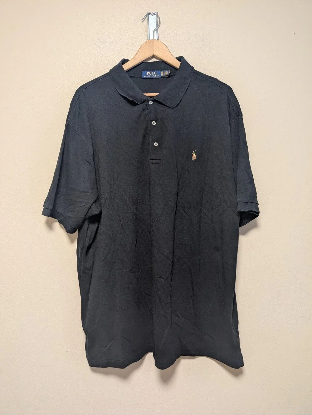 Polo Ralph Lauren Black Classic Fit Polo Shirt 2XB Big & Tall